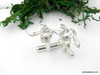 Bee Cufflinks, Handmade Men's Accessories for Suit, Sterling Silver 925, Nature-Inspired Jewelry