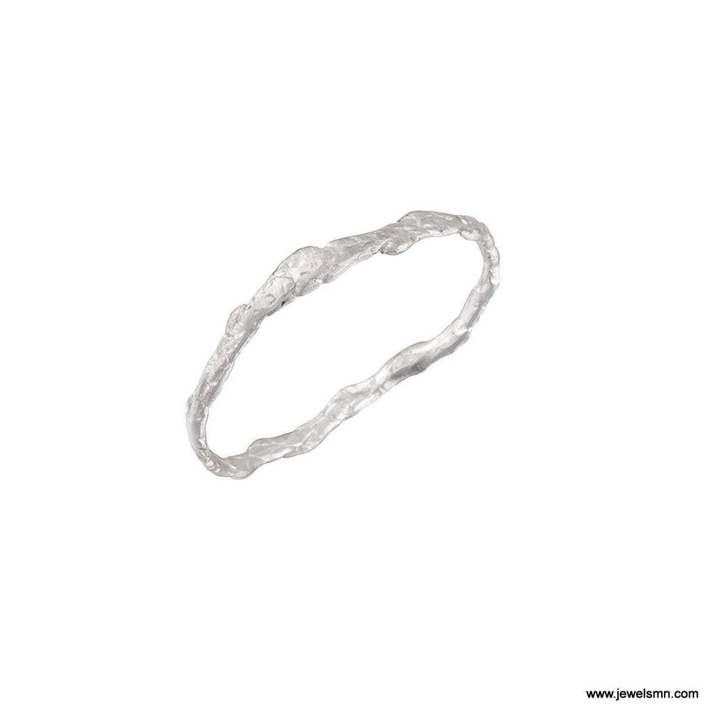 Real Juniper Leaf Gold Ring, Handmade Minimalist Jewelry, Organic Forest Band, Gift for Health & Longevity, Eco Sterling Silver 925