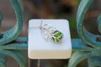 Real Araucaria Necklace, Handmade Nature Jewelry, Organic Forest Pendant with Murano Glass, Gift for Luck, Sustainable Sterling Silver 925