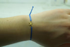 Sterling Silver 14K Goldplatedplated Real starfish cord bracelet. Adjustable Real sea starfish Dainty bracelet Valentines day gift.