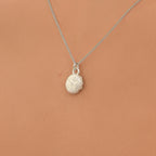 Real Sea Urchin Pendant, Sterling Silver 925 Dainty Necklace, Handmade Minimalist Jewelry Gift, Birthday Gift for Women, Boho Nature Fashion
