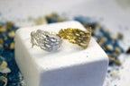 Real Cypress Leaf Ring, Gold Plated on Sterling Silver 925 Jewelry, Handmade Minimalist Jewelry Birthday Gift for Women