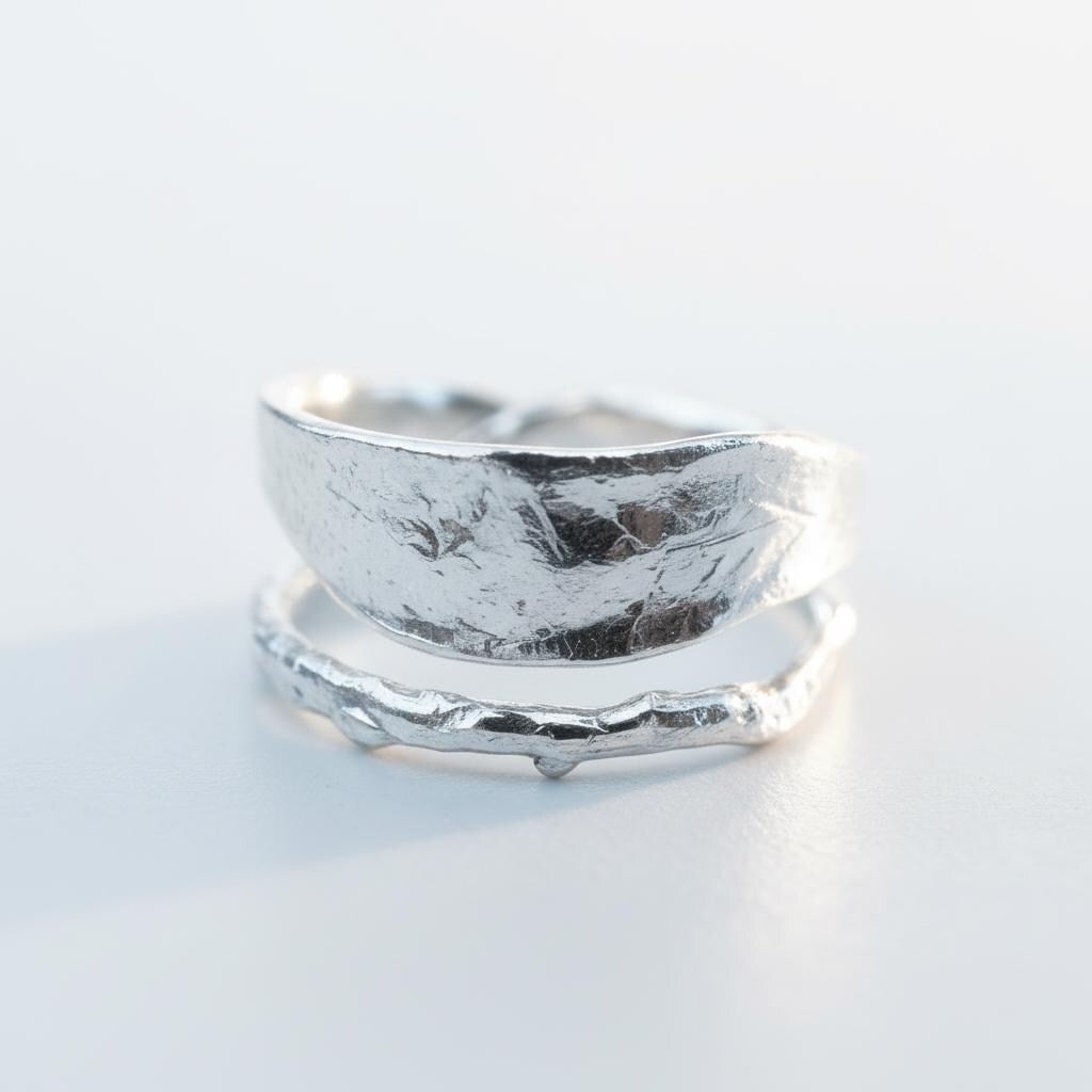 Gold Olive Branch Ring, Handmade Nature Jewelry, Organic Tree Leaf, Gift for Success & Health, Eco Sustainable Sterling Silver 925