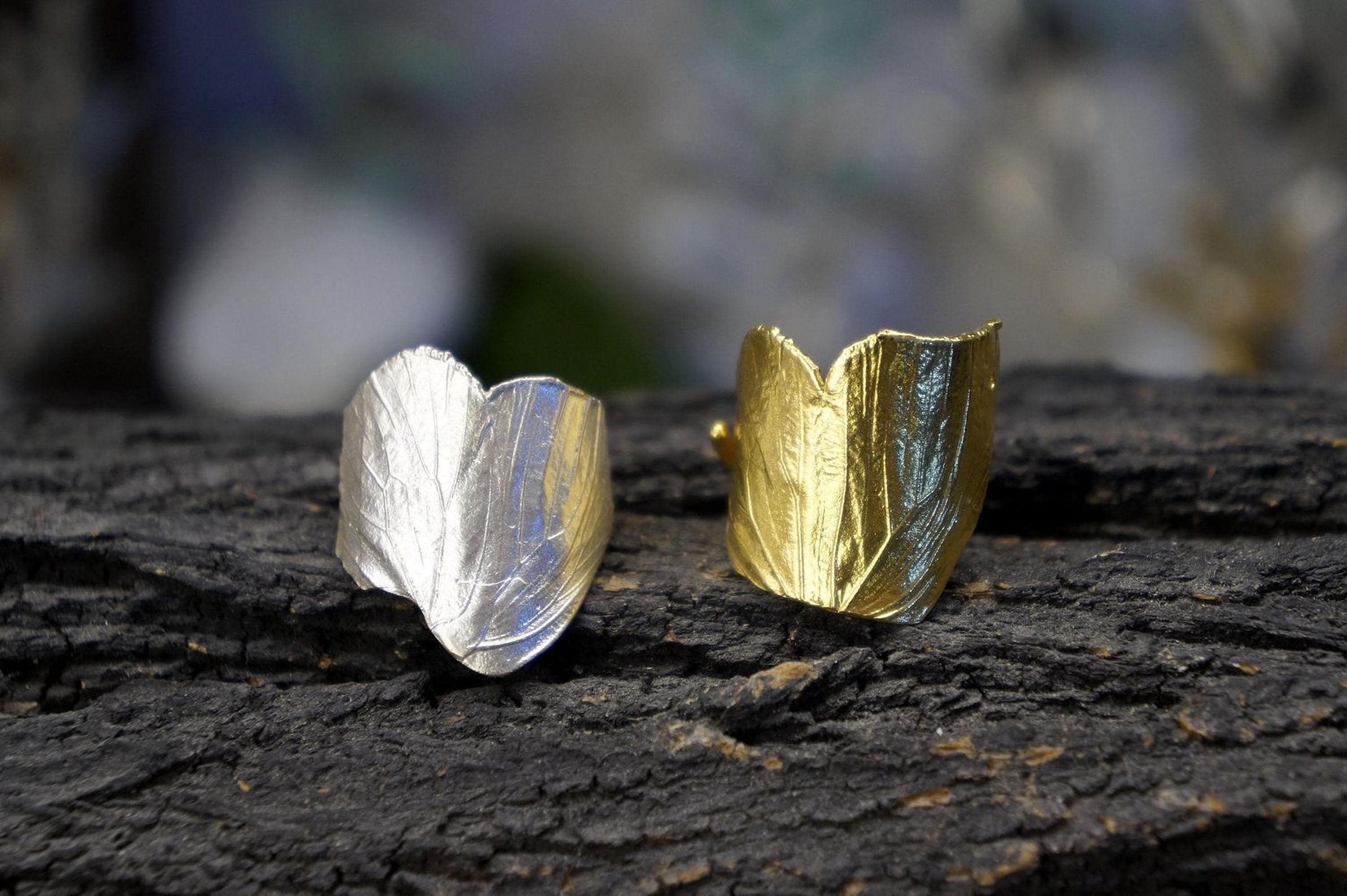 Real Butterfly Sterling Silver 925 Ring, Handmade Organic Jewelry, Nature Inspired Band, Gift for Freedom & Hope, Eco Sustainable