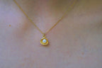 Real Sea Shell Pearl Necklace, 14K Gold Plated Sterling Silver 925 Dainty Pendant, Handmade Minimalist Jewelry Gift, Birthday Gift for Women