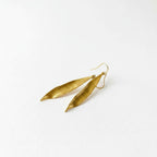 Real Olive Leaves Dangle Earrings - Silver 925/ 14k Dipped Gold Plated or Rose plated. Symbolize harmony, protection, and prosperity.