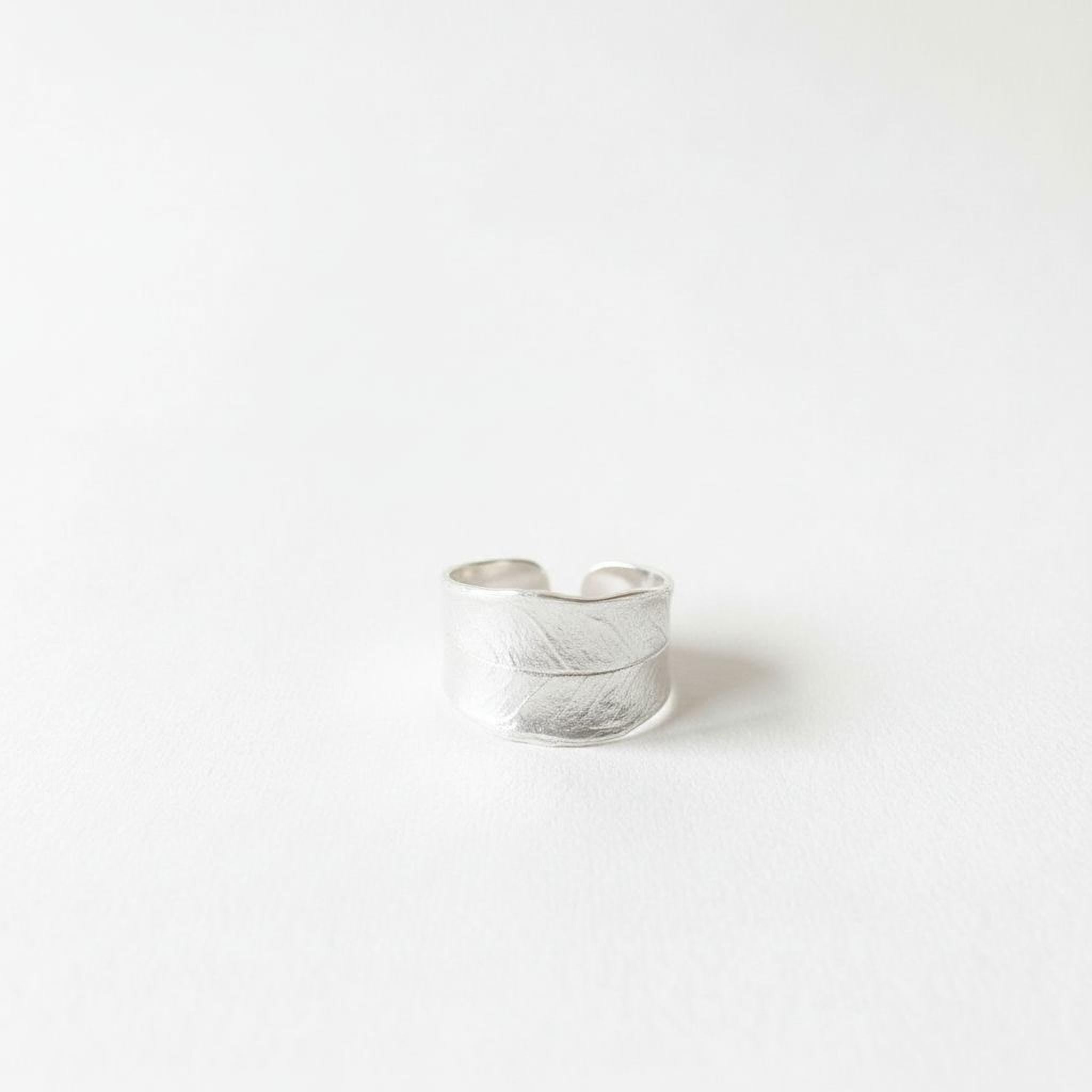 Real Olive Leaf Ring, Handmade Nature Jewelry, Organic Tree Band, Boho Gift for Success & Health, Eco Sustainable Sterling Silver 925