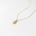 Real Rose Leaf Necklace, Handmade Minimalist Jewelry, Organic Nature Pendant, Eco Gift for Health & Passion, Gold or Sterling Silver 925