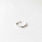 Dainty Branch Ring, Handmade Minimalist Jewelry, Organic Promise Band, Eco Gift for Vitality & Luck, Gold or Sterling Silver 925
