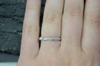 Dainty Branch Ring, Handmade Minimalist Jewelry, Organic Promise Band, Eco Gift for Vitality & Luck, Gold or Sterling Silver 925