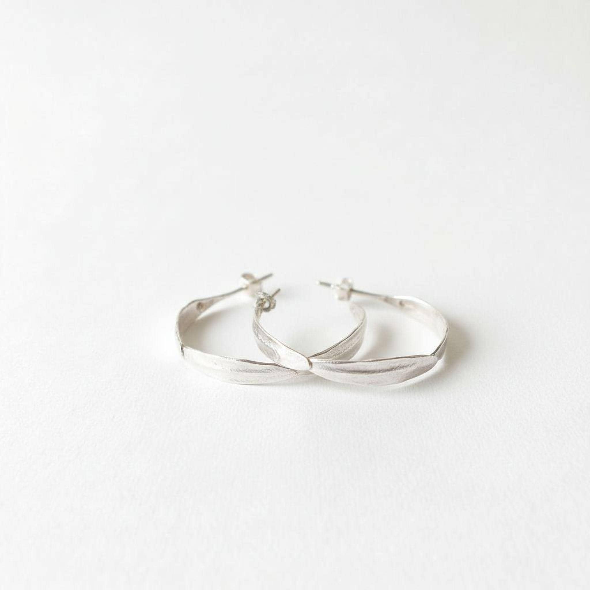 Real Olive Leaf Gold Earrings, Handmade Nature Jewelry, Organic Boho Hoops, Gift for Success & Health, Eco Sustainable Brass