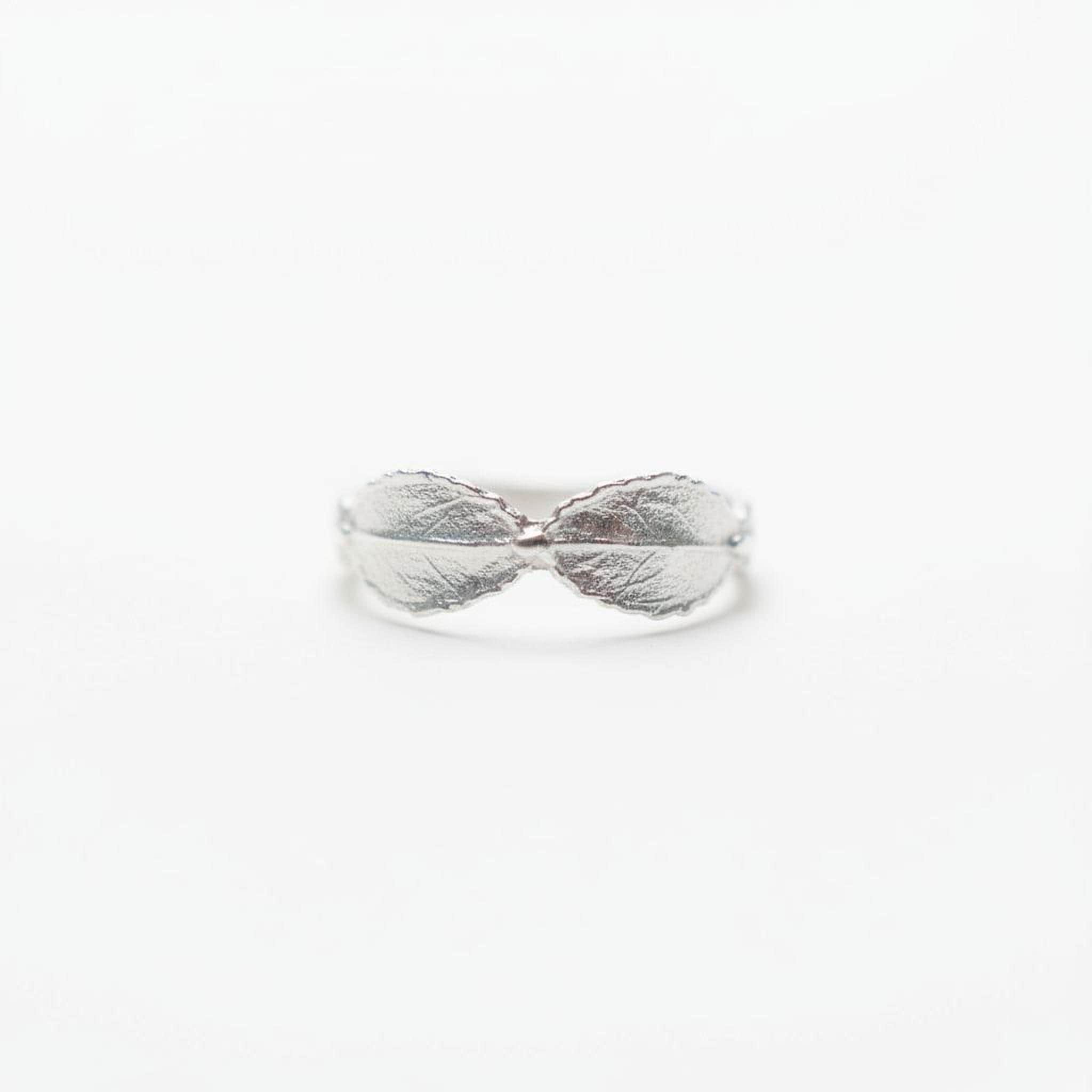Real Olive Leaf Gold Ring, Handmade Minimalist Jewelry, Organic Tree Band, Gift for Health & Victory, Eco Sustainable Sterling Silver 925