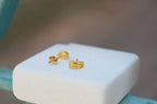 Olive Leaf Earrings, Solid Gold Stud Earrings, Handmade Minimalist Jewelry Gift, Birthday Gift for Women, Boho Fashion