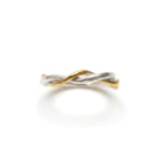 Real Olive Branch Gold Ring, Handmade Minimalist Jewelry, Organic Twig Band, Gift for Victory & Health, Eco Sustainable Sterling Silver 925