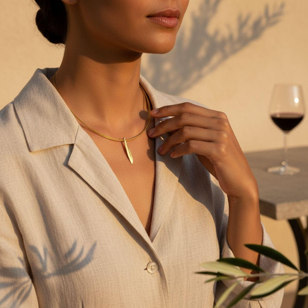 Botanical Olive Leaf Necklace, Pressed Flower Pendant . Crafted with care in recycled sterling silver 925. Symbol of peace ,protection