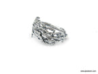 Real Cypress Leaf Ring, Gold Plated on Sterling Silver 925 Jewelry, Handmade Minimalist Jewelry Birthday Gift for Women