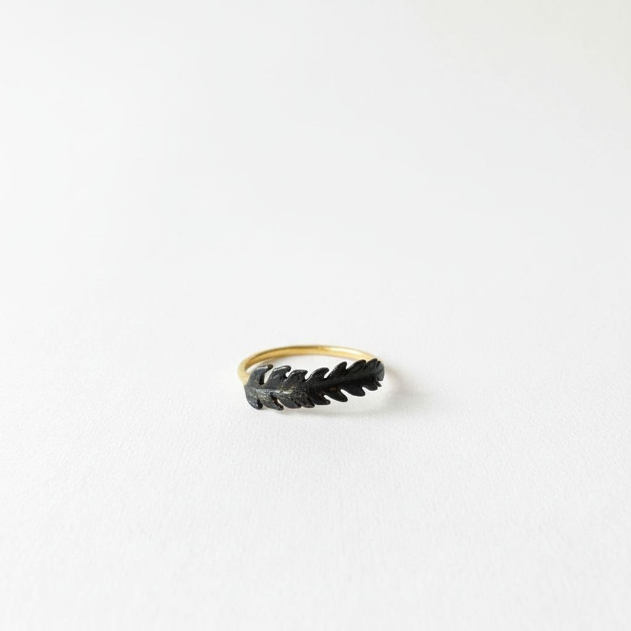 Real Fern Leaf Silver Ring, Handmade Minimalist Jewelry, Organic Forest Band, Gift for Health & Growth, Eco Sustainable Sterling Silver 925
