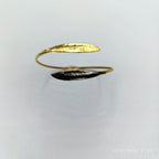Minimalist Olive Leaves Cuff, Handmade Nature Jewelry, Symbolic Gold Bracelet, Gift for Longevity and Luck, Sterling Silver 925.