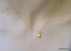 Dainty Sea Shell Necklace, Handmade Minimalist Jewelry, Summer Pendant, Gift for Longevity and Renewal, Sustainable Sterling Silver 925