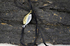 Two tones Sterling silver 925 Adjustable Woven & Braided Bracelet, made from Two real Olive leaves. Makes Yin-Yang