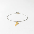 Solid Gold Acacia Leaf Necklace, Handmade Nature Jewelry, Organic Forest Pendant, Gift for Vitality & Health, Real Gold (9K, 14K, 18K)