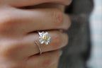 Silver Chamomile Flower Ring, Handmade Minimalist Jewelry, Botanical Band, Gift for Luck & Health, Eco Sustainable Sterling Silver 925