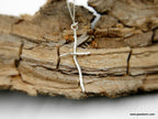 Silver Cross Jewelry Necklace, Olive Branch Twig Pendant, Handmade Unique Gift Cross Jewelry, Sterling Silver 925