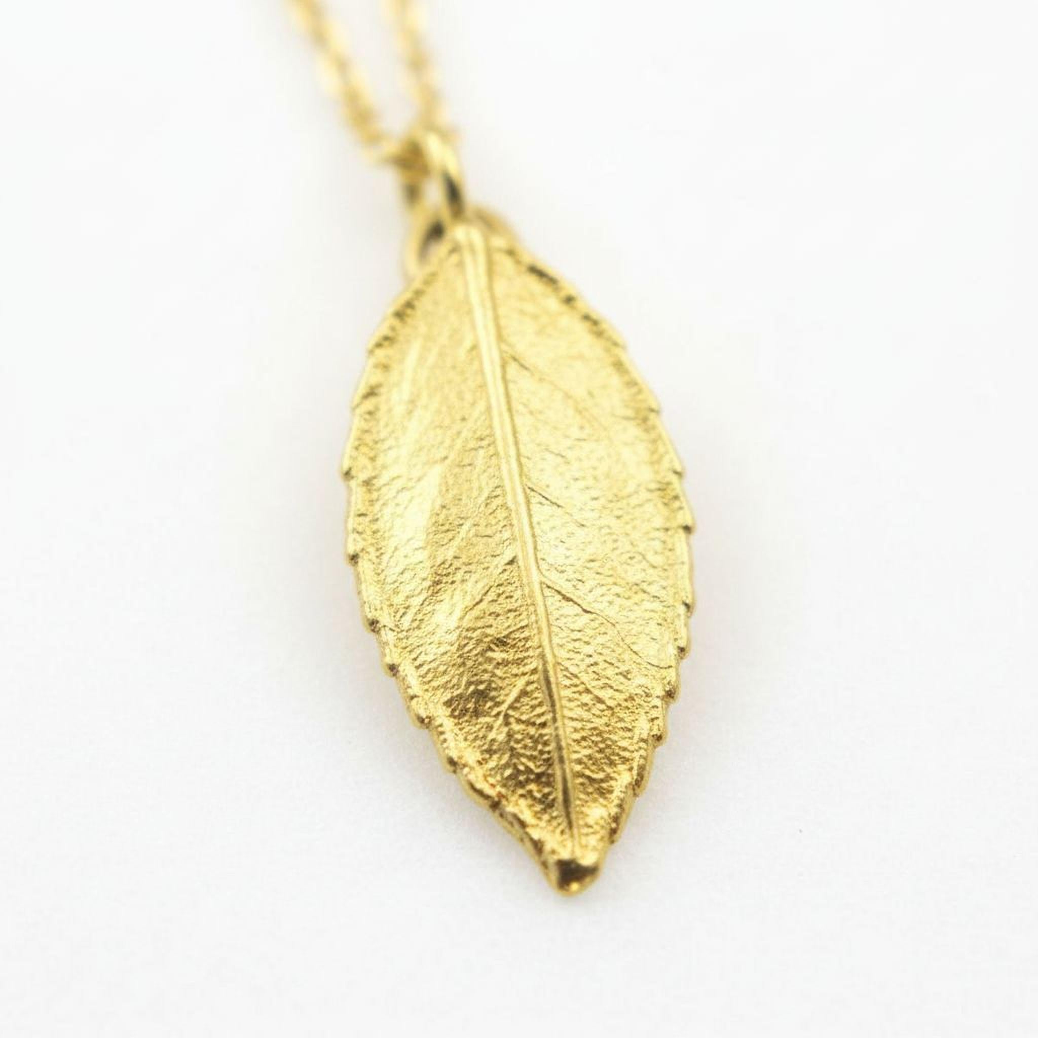 Real Rose Leaf Necklace, Handmade Minimalist Jewelry, Organic Nature Pendant, Eco Gift for Health & Passion, Gold or Sterling Silver 925
