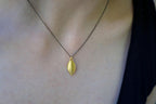 Real Rose Leaf Necklace, Handmade Minimalist Jewelry, Organic Nature Pendant, Eco Gift for Health & Passion, Gold or Sterling Silver 925