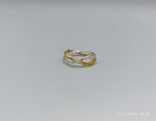 Two-Tone Olive Twig Ring, Handmade Minimalist Jewelry, Organic Branch Band, Gift for Health and Longevity, Sterling Silver 925