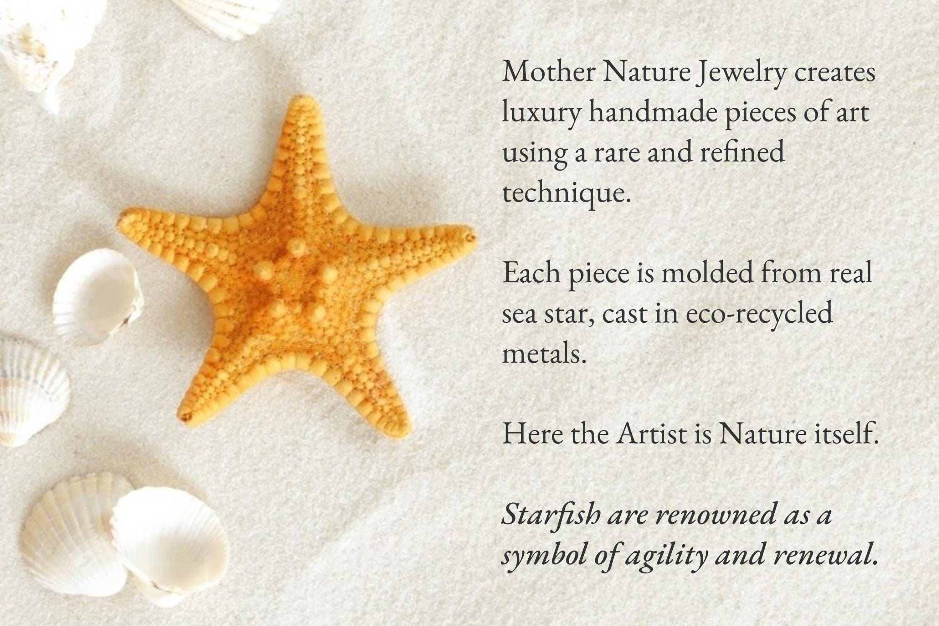 Gold Starfish Ring, Handmade Minimalist Jewelry, Organic Beach Band, Gift for Luck & Resilience, Gold or Sterling Silver 925