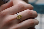 Rose twig and Leaf Ring in sterling silver 925 by Mother Nature Jewelry. Symbol of Love and Beauty
