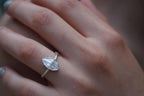 Rose twig and Leaf Ring in sterling silver 925 by Mother Nature Jewelry. Symbol of Love and Beauty