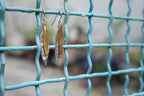 Unique earrings for women. Handmade Sterling Silver 925 jewelry gift for her. Symbolizing peace, protection and fertility