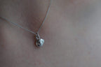 Real Sea Shell Silver Necklace, Handmade Minimalist Jewelry, Dainty Beach Pendant, Gift for Wisdom & Resilience, Sterling Silver 925