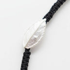 Real Rose leaf Bracelet, sterling silver 925. Nature Bracelet Rose Leaf Unisex Adjustable Bracelet.Roses are symbols of Love, Beauty