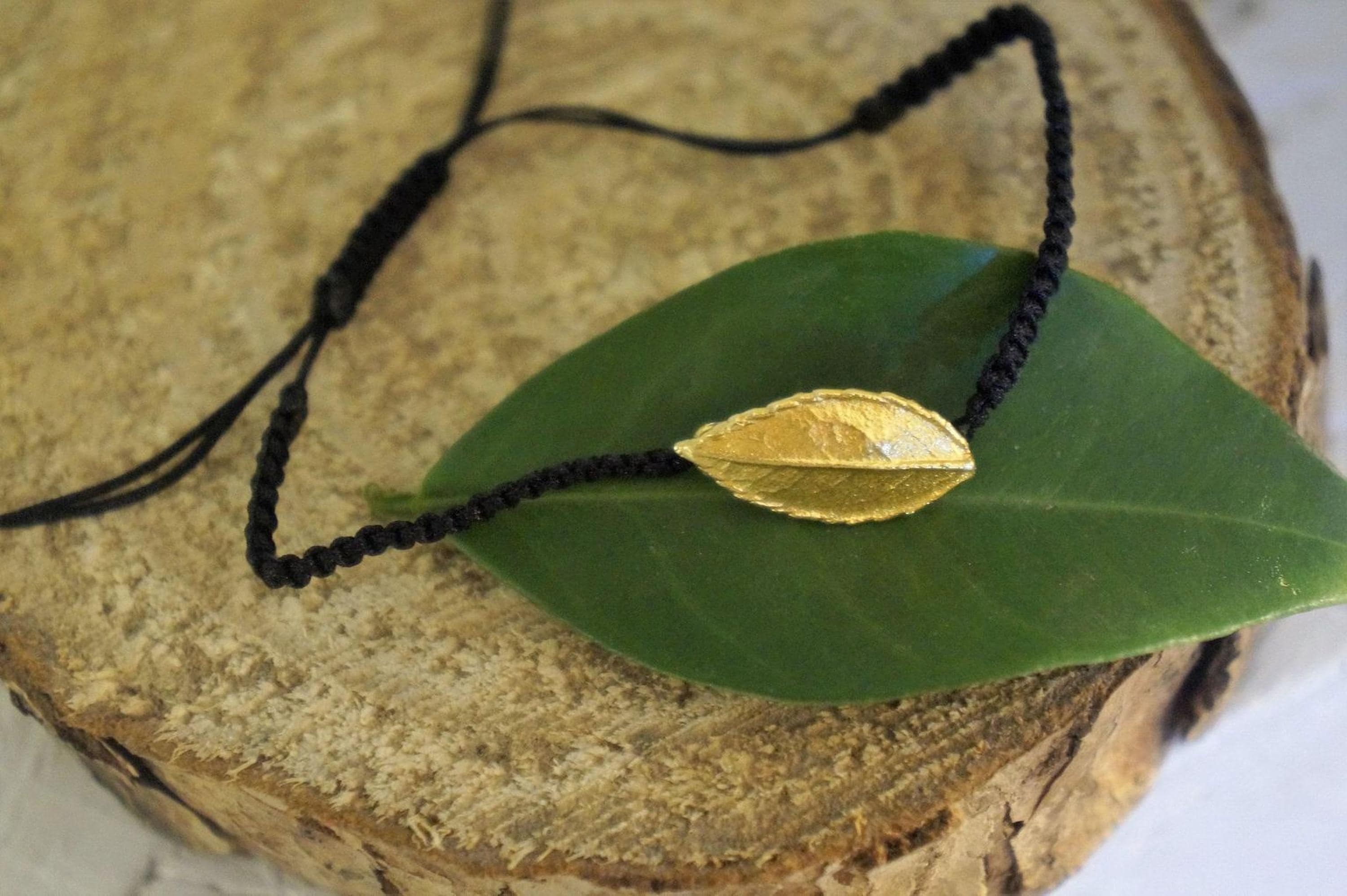 Real Rose leaf Bracelet, sterling silver 925. Nature Bracelet Rose Leaf Unisex Adjustable Bracelet.Roses are symbols of Love, Beauty