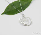 Botanical Necklace, Jasmine Twig Spiral with Adjustable Chain.(Sterling Silver 925 or 14k Goldplated).Symbol of love, hope, and sensuality
