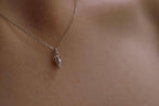 Real Sea Shell Pendant, Handmade Minimalist Jewelry, Dainty Beach Necklace, Gift for Health and Longevity, Sterling Silver 925