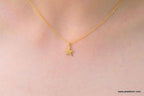 Solid Gold Starfish Pendant, Handmade Minimalist Jewelry, Ocean Pendant for Beach, Gift for Health and Longevity, Real Gold (9K, 14K, 18K)