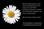 Real Daisy Flower Ring, Handmade Nature-Inspired Jewelry, Organic Boho Band, Gift for Health and Youth, Sterling Silver 925