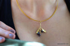 Real Olive Necklace, 14K Gold Plated Brass Pendant, Handmade Minimalist Jewelry Gift, Gift for Women, Nature Inspired Boho Necklace