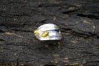 Real Olive Leaf Ring, Handmade Minimalist Jewelry, Organic Tree Band, Gift for Health & Resilience, Gold and Sterling Silver 925