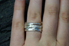 Real Pine Branch Ring, Handmade Nature Jewelry, Organic Tree Band, Boho Gift for Resilience & Health, Eco Sustainable Sterling Silver 925