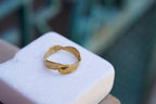 Gold Olive Leaf Ring, Solid Gold Ring 18K, Gold Jewelry Band, Birthday Gift for Women, Jewelry Gift for Her, Handmade Jewelry Gift