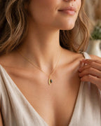 Real Olive Leaf Necklace, 14K Gold Plated Sterling Silver 925 Pendant, Handmade Minimalist Jewelry Gift, Birthday Gift for Women