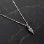 Real Sea Shell Pendant, Handmade Minimalist Jewelry, Dainty Beach Necklace, Gift for Health and Longevity, Sterling Silver 925