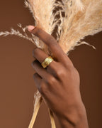 Real Mimosa Leaf Ring, Handmade Minimalist Jewelry, Organic Forest Band, Gift for Rejuvenation & Health, Gold or Sterling Silver 925
