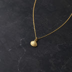 Minimalist Seashell Gold Pendant, Handmade Beach Jewelry, Organic Sea Necklace, Gift for Growth & Energy, Eco-Friendly Sterling Silver 925