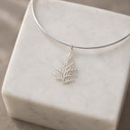 Real Juniper Branch Necklace, Handmade Nature Jewelry, Organic Forest Pendant, Gift for Victory & Health, Sterling Silver 925